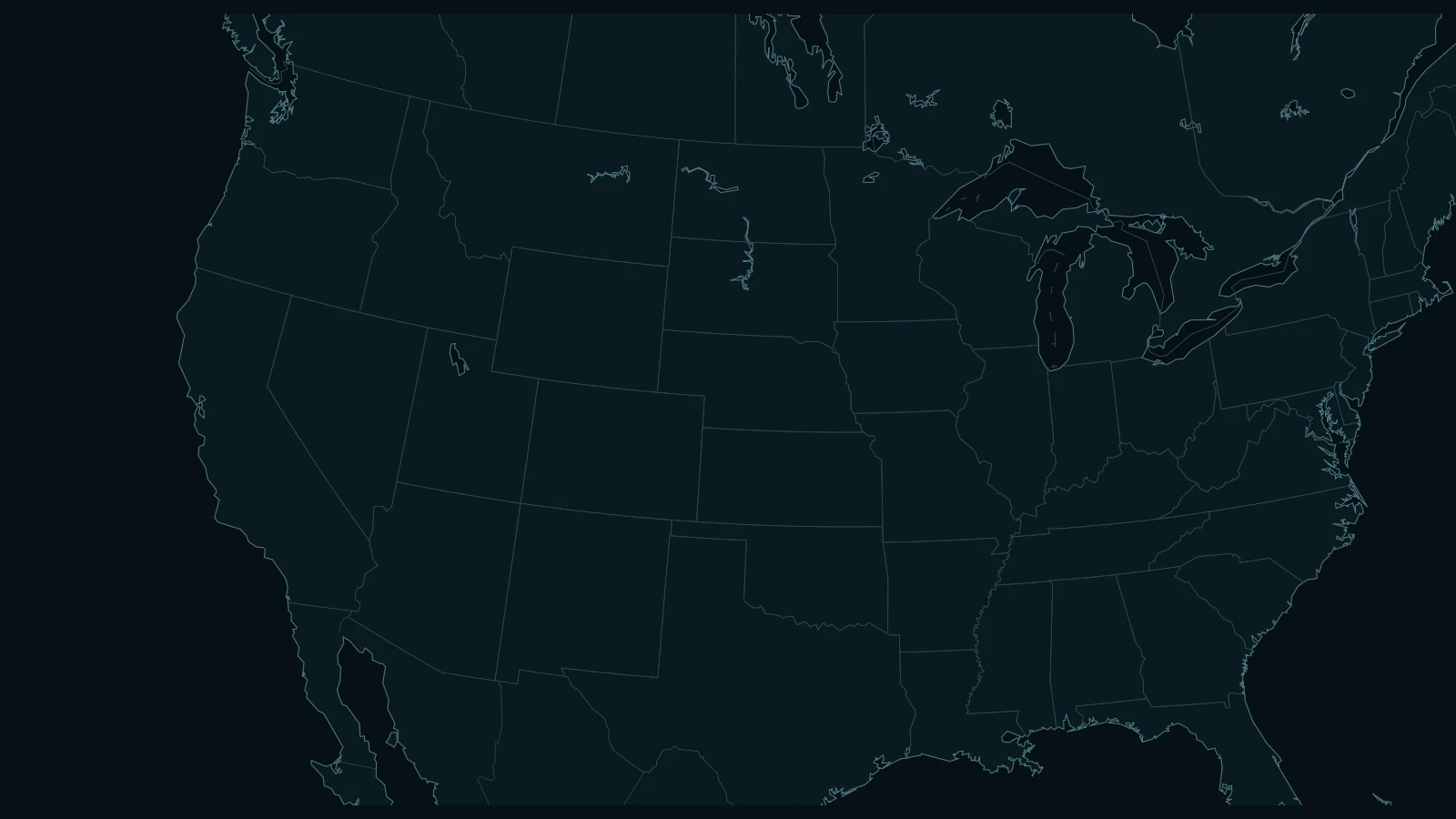 Map of the United States showing The Weed Scene local cannabis guides