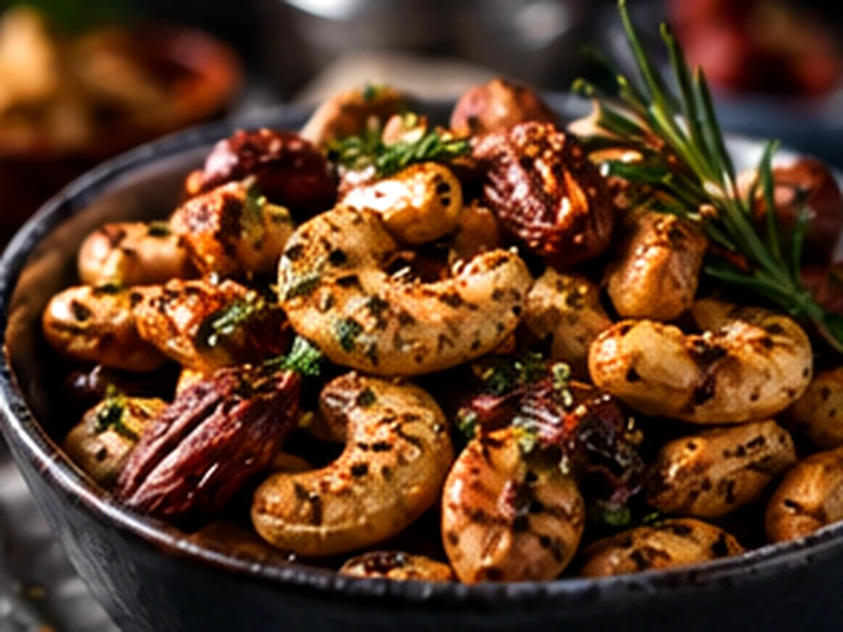 Spicy Rosemary Cannabis Roasted Nuts recipe