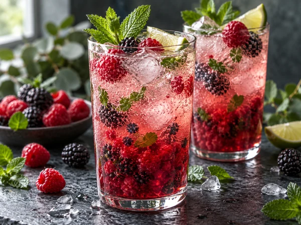 Berry Mint Cannabis Sparkler