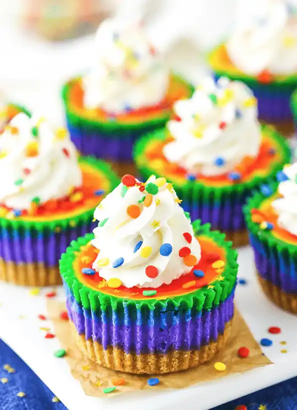 Rainbow Canna Cakes