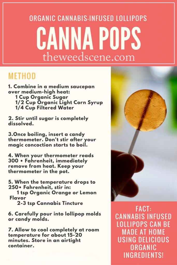 step by step recipe cannabis infused lollipops