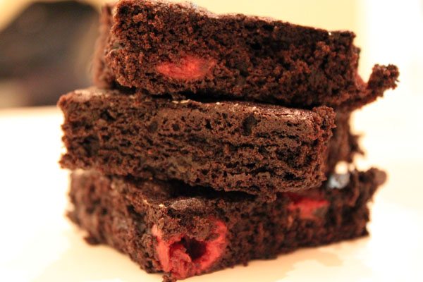 cherry chocolate brownies