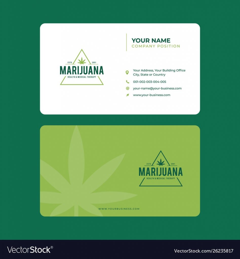 Download Marijuana Business Card The Weed Scene