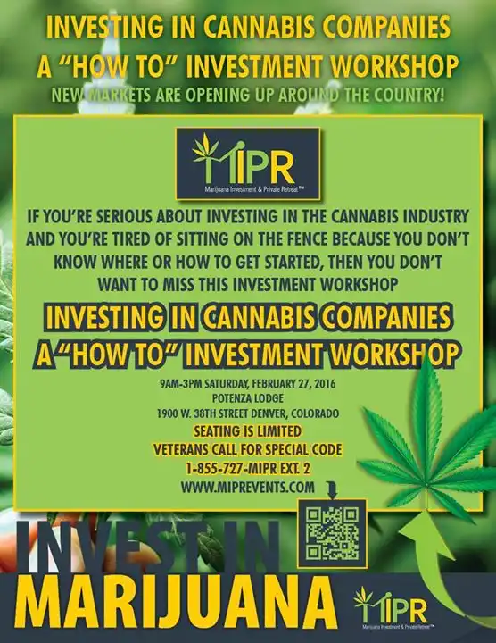 Investing in Cannabis Companies - A "How To" Workshop