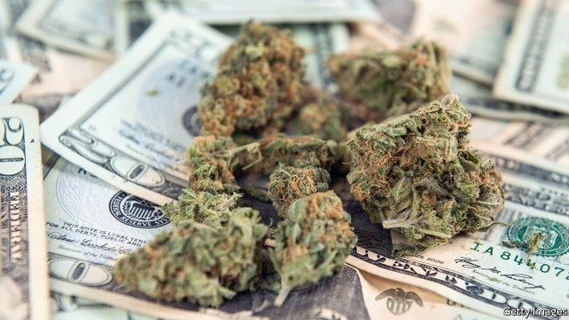 marijuana money cannabis sales dispensary business bank